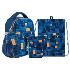 Шкільний набір Kite Blocks SET_K24-555S-6 (рюкзак, пенал, сумка)