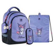 Школьный набор Kite Kuromi SET_HK24-700M (рюкзак, пенал, сумка)