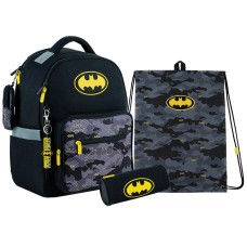 Шкільний набір Kite DC Comics Batman SET_DC24-770M (рюкзак, пенал, сумка)