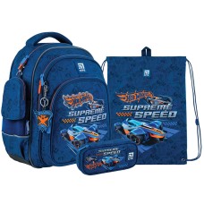 Шкільний набір Kite Hot Wheels SET_HW24-763S (рюкзак, пенал, сумка)