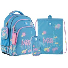 Школьный набор Kite In Paris SET_K24-763M-1 (рюкзак, пенал, сумка)