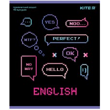 Зошит предметний Kite Neo K24-240-10, 48 аркушів, лінія, англійська мова