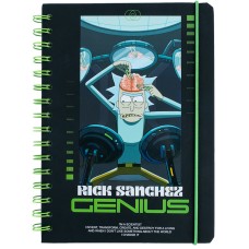 Блокнот на спіралі Rick and Morty RM24-190, A5, 80 аркушів, клітинка