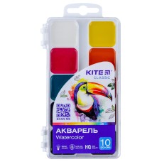 Краски акварельные Kite Classic K-060, 10 цветов