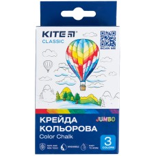 Мел цветной Kite Classic Jumbo K-077, 3 цвета