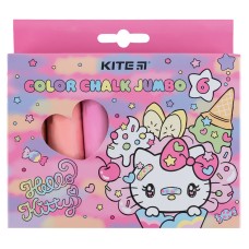 Мел цветной Kite Jumbo Hello Kitty HK24-073, 6 цветов