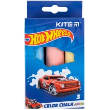 Крейда кольорова Kite Jumbo Hot Wheels HW24-077, 3 кольори