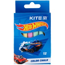 Крейда кольорова Kite Hot Wheels HW24-075, 12 штук