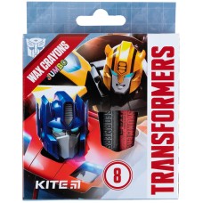 Мелки восковые Jumbo Transformers TF24-076, 8 цветов