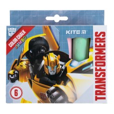 Мел цветной Kite Jumbo Transformers TF24-073, 6 цветов