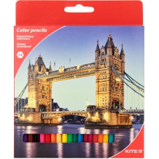 Олівці кольорові Kite "Міста", 24 кольори K17-055-2