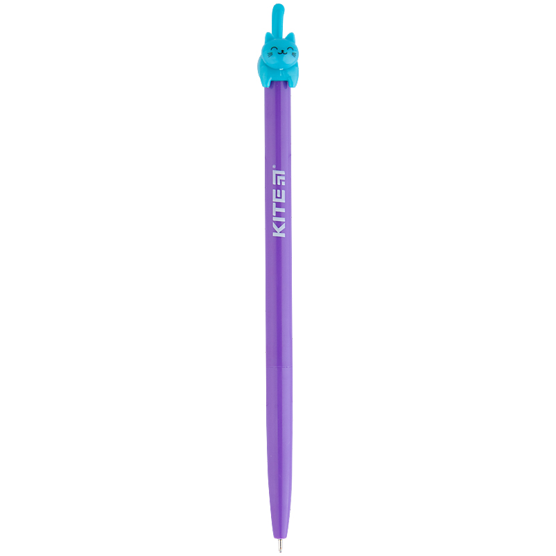 Ручка шариковая автоматическая Kite Color Cat K20-030-01, синяя