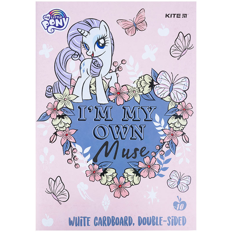 Картон белый Kite My Little Pony LP21-254, А4, 10 листов, папка