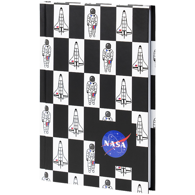 Книга записная Kite NASA NS21-199-1, твердая обложка, А6, 80 листов, клетка