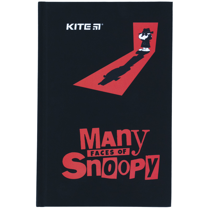Книга записная Kite Snoopy SN21-199-1, твердая обложка, А6, 80 листов, клетка