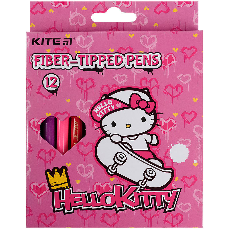 Фломастери Kite Hello Kitty HK21-047, 12 кольорів